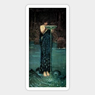 Circe Invidiosa by John William Waterhouse Sticker